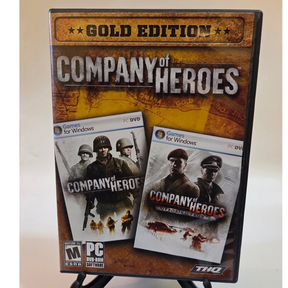 Company of Heroes Gold Edition PC DVD-ROM 2007 RTS Game Includes Opposing Fronts